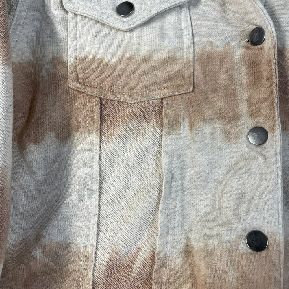 Women’s Anthropologie POL Tie Dye Jacket‎ Bohemian Raw Edges Size M Distressed - Picture 12 of 13